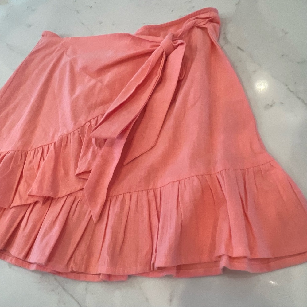 NWOT Amazon Coral Ruffled Wrap Skirt - Picture 15 of 16